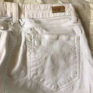 Paige white denim jeans